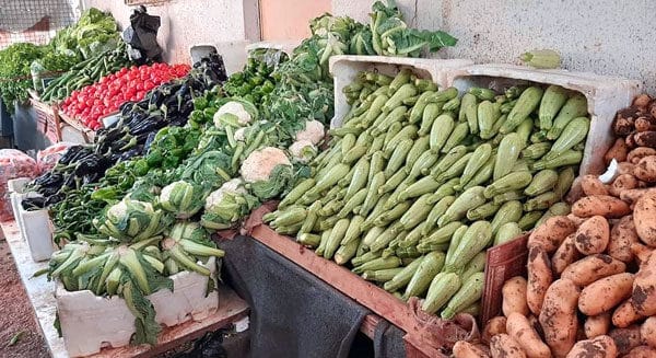 محل لبيع الخضروات في محافظة درعا جنوب سوريا
