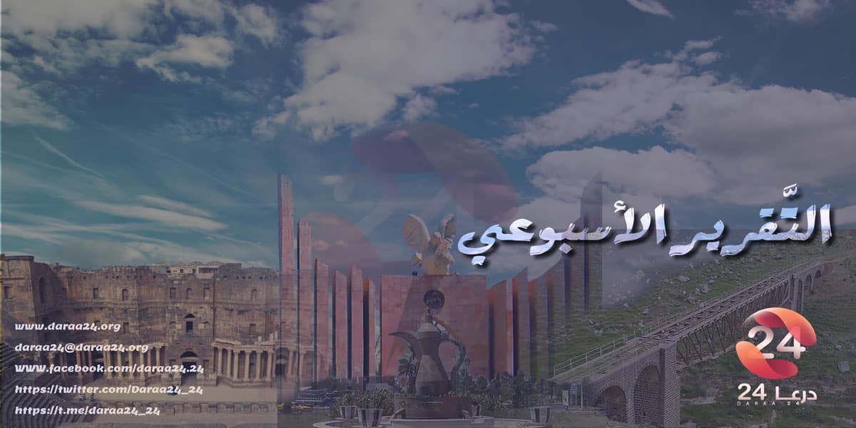 قلعة بصرى- سكة قطار الحجاز في تل شهاب- دوار الحمامة في درعا