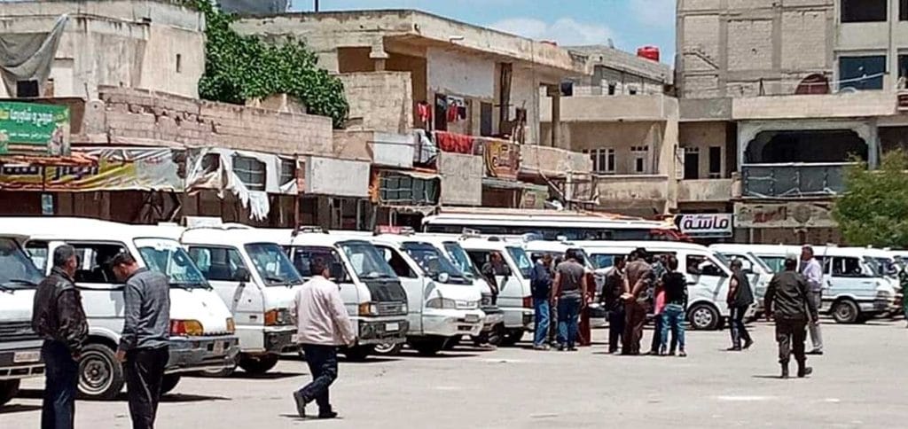 الكراج-الغربي-للسرافيس-في-درعا