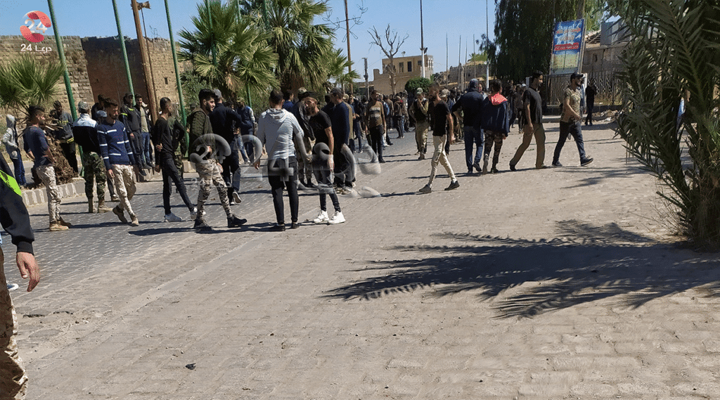 تدريب الدورات الجديدة في الفيلق الخامس في بصرى الشام