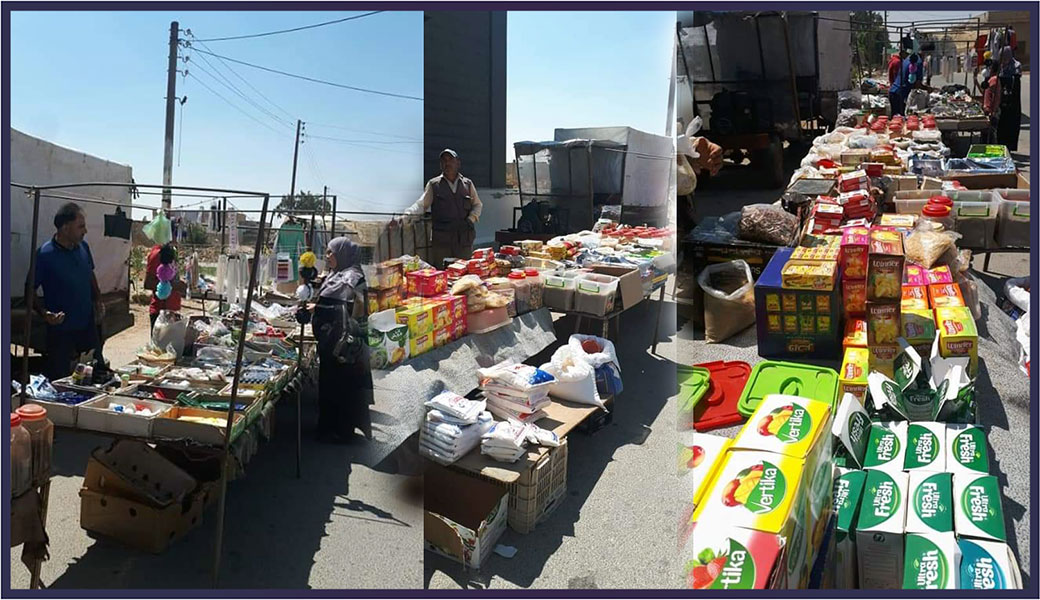 سوق-الخميس-في-بلدة-صيدا-في-الريف-الشرقي-من-محافظة-درعا