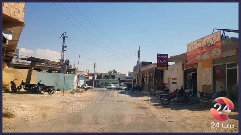 مقتل شاب في بلدة الجيزة شرقي درعا 1 صور من بلدة الجيزة في ريف درعا الشرقي