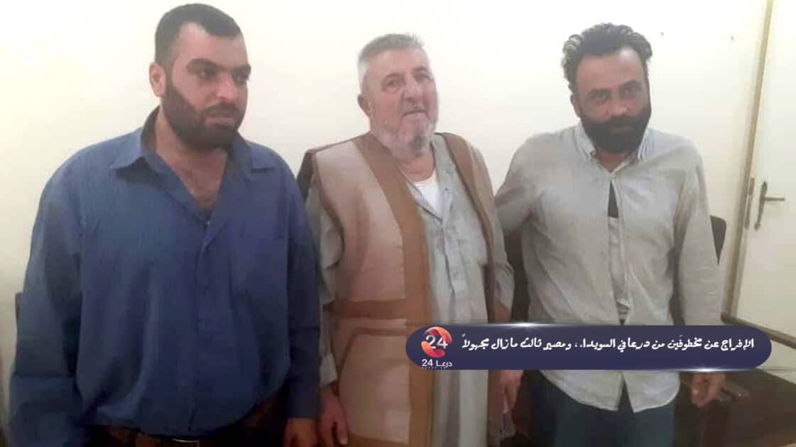 الافراج عن مختطفين في السويداء