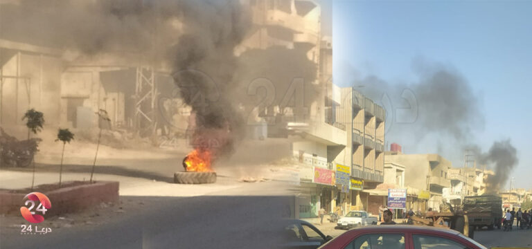 ازدياد وتيرة الاحتجاجات في مدينة الحراك بعد اعتقال مواطن!