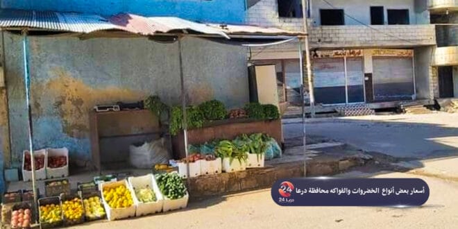أسعار بعض المواد الأساسية في محافظة درعا 25-11-2020 2 أسعار بعض أنواع الخضروات واللحوم والفواكه