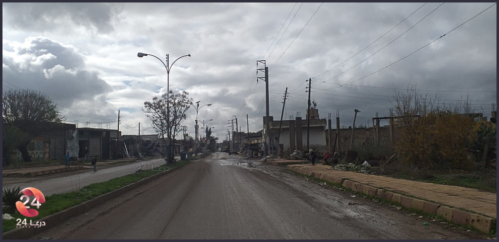 مدينة طفس في ريف درعا الغربي جنوب سوريا