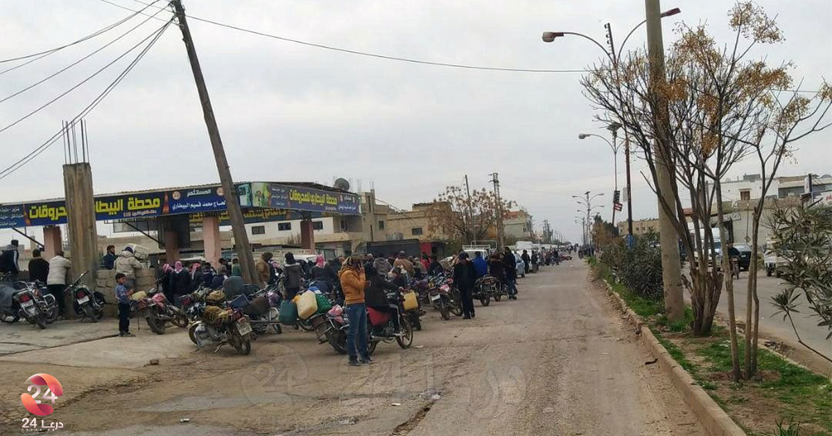 أزمة المحروقات في مدينة طفس