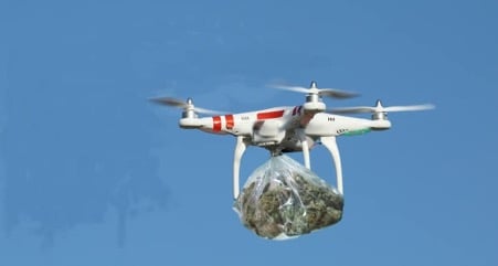 تهريب المخدرات بواسطة الطائرات المسيرة