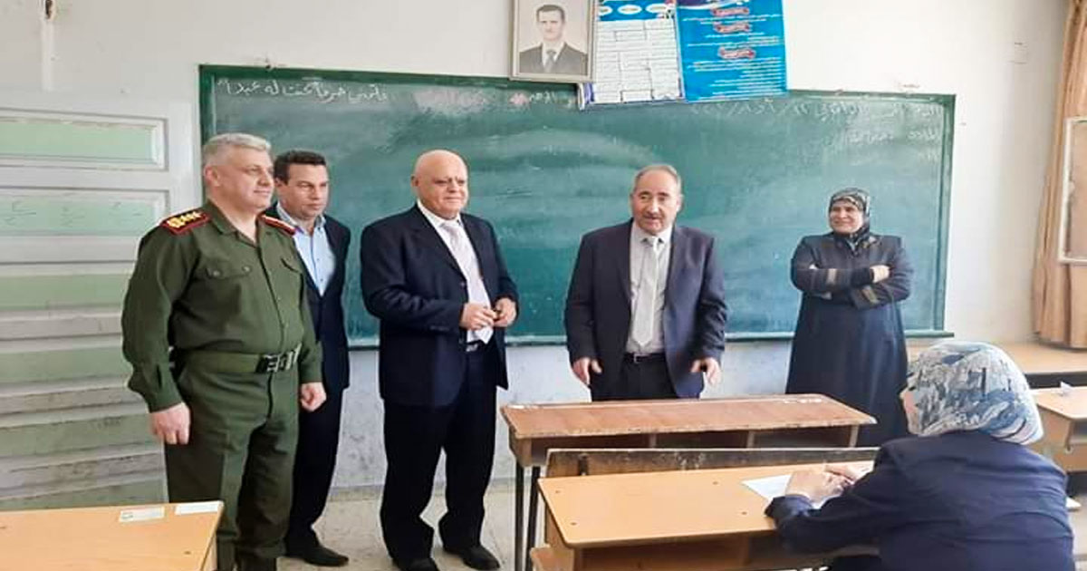 محافظ درعا يزور مراكز امتحانية في درعا