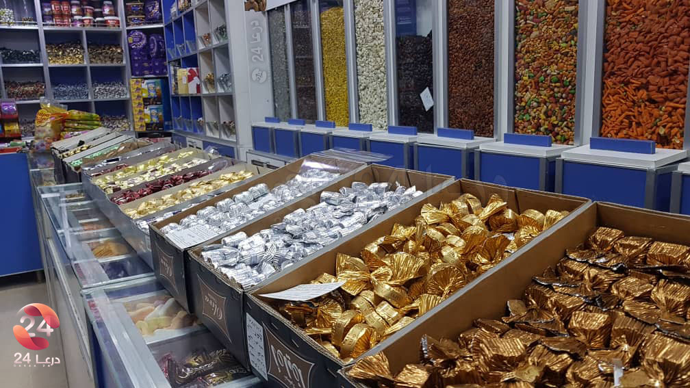 محلات بيع حلويات العيد بصرى الشام