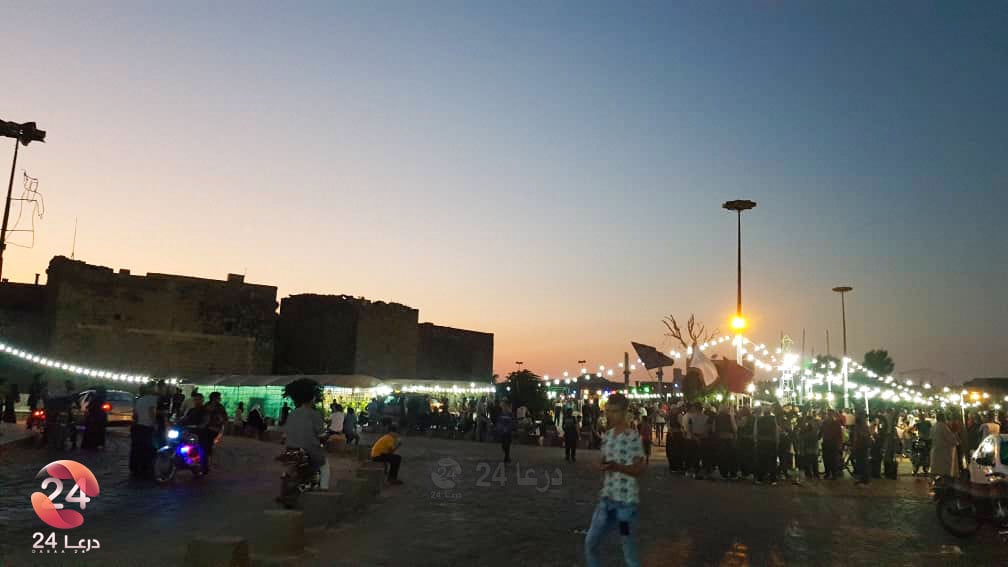 مهرجان تسوق في مدينة بصرى الشام