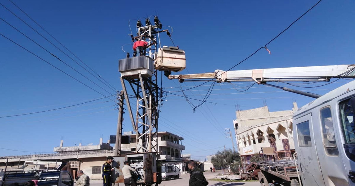 التيار الكهربائي في درعا