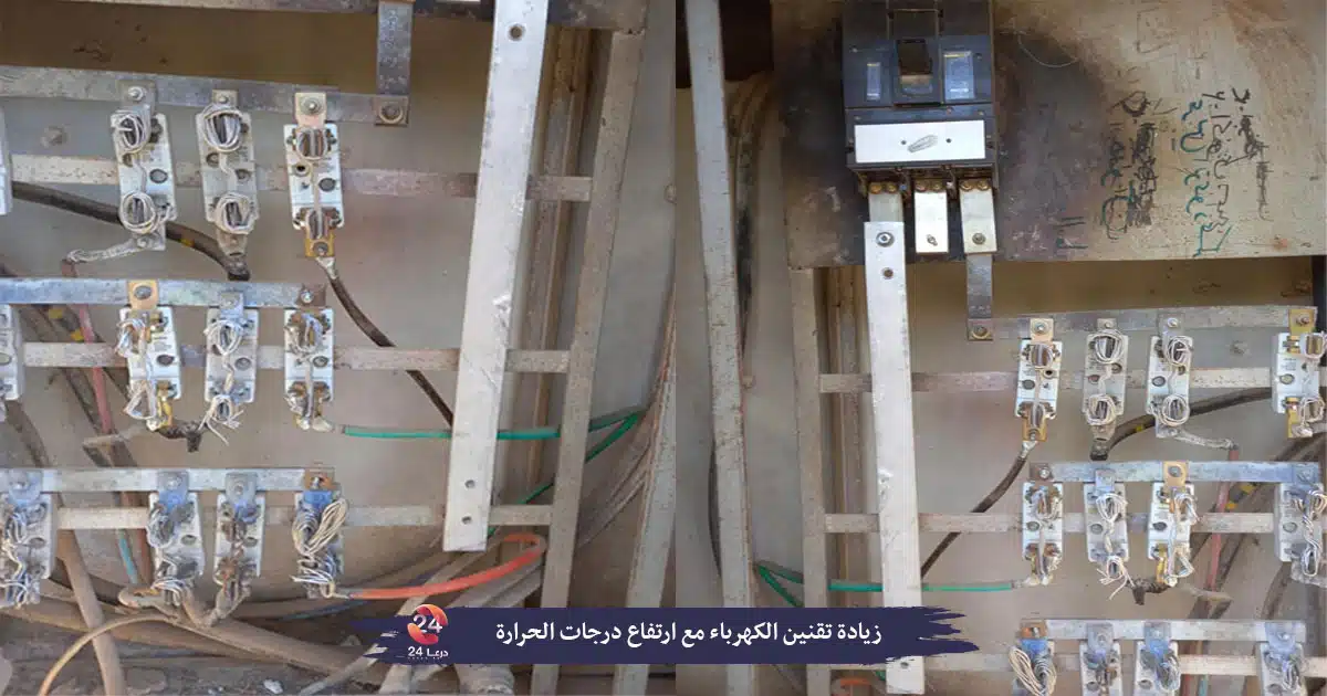 زيادة تقنين الكهرباء في درعا