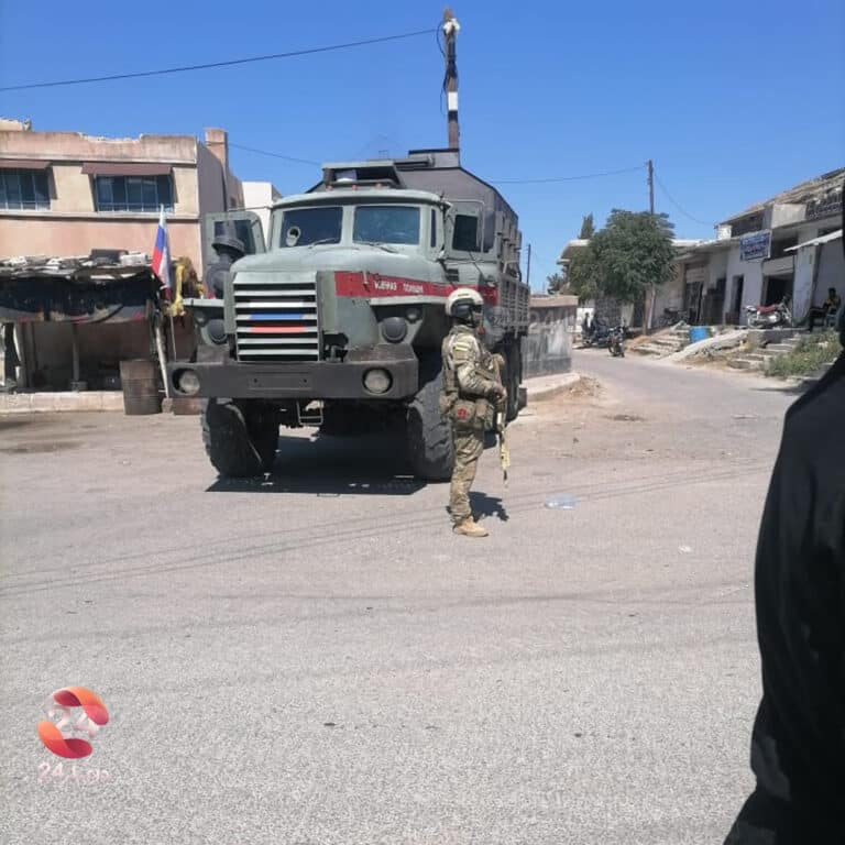انتشار الجيش في بلدة الشجرة في حوض اليرموك