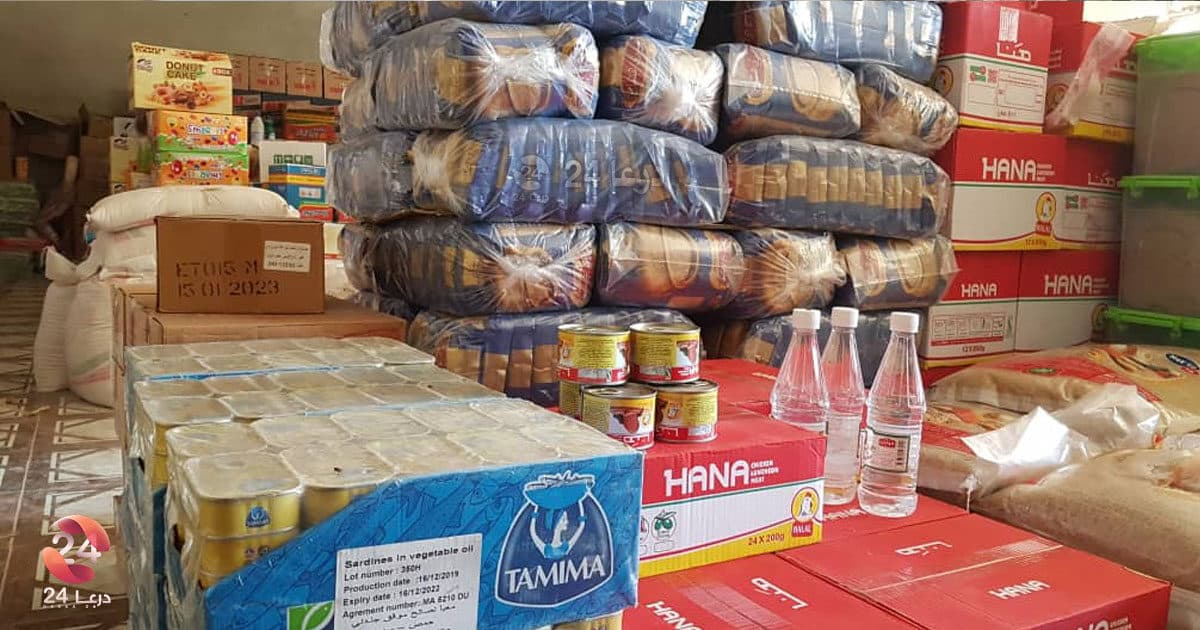 محل جملة لبيع المواد التموينية والسلع الأساسية بدرعا