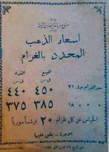 اسعار الذهب 16 تشرين الثاني 1962