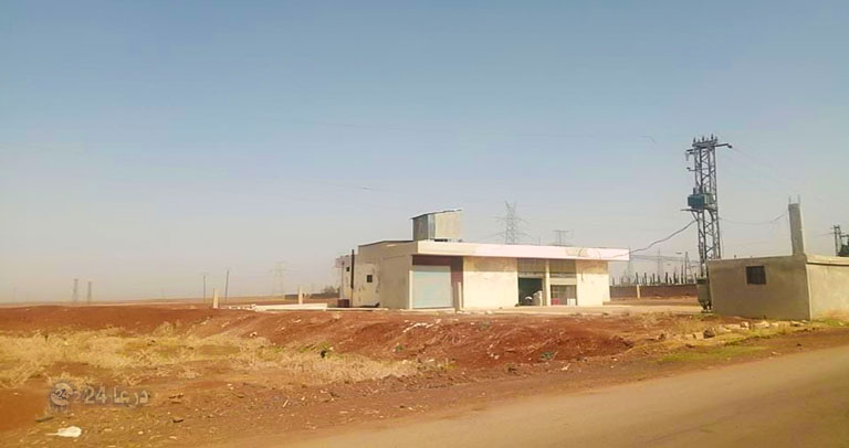 محطة الكهرباء بين الشيخ مسكين وازرع