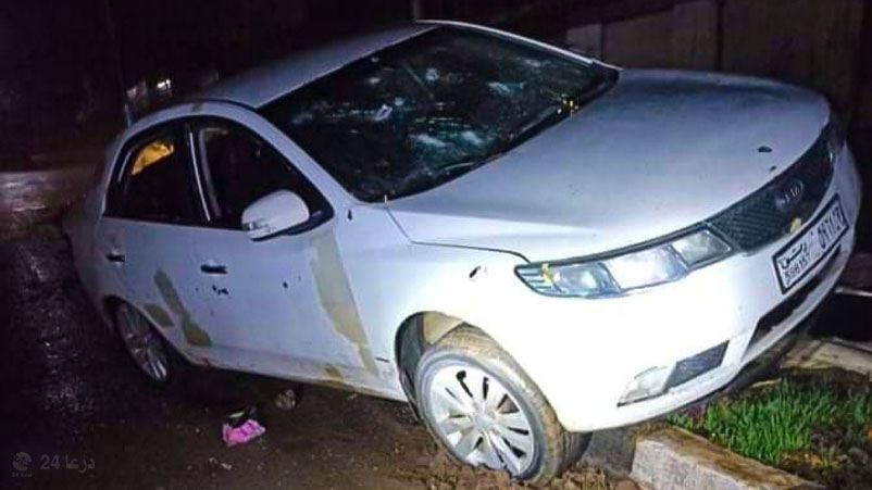 اطلاق نار على سيارة مدنية في ريف درعا الغربي