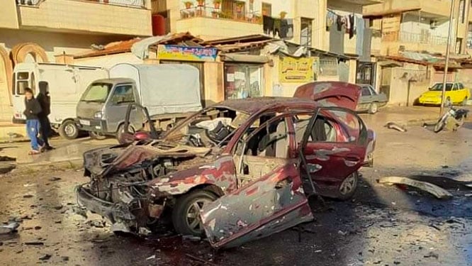 انفجار سيارة رئيس بلدية النعيمة علاء النعمة