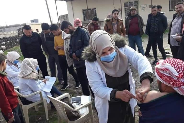 لقاح كورونا في درعا