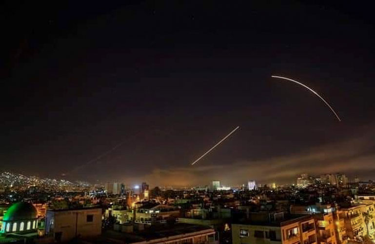 القصف الاسرائيلي على دمشق