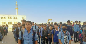 مدرسة في مدينة بصرى الشام في ريف درعا الشرقي
