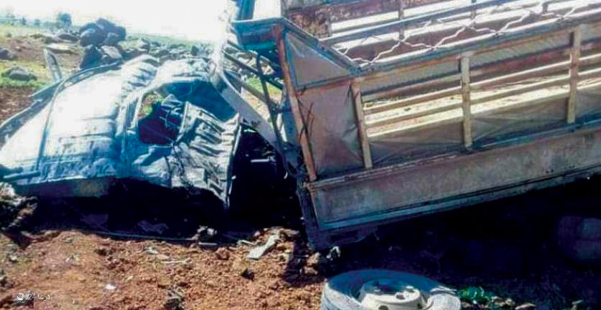انفجار مادة من مخلفات الحرب بسيارة في الشيخ مسكين