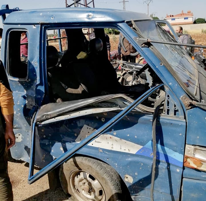 انفجار عبوة ناسفة بسيارة تابعة لحرس الحدود في ريف درعا الغربي 