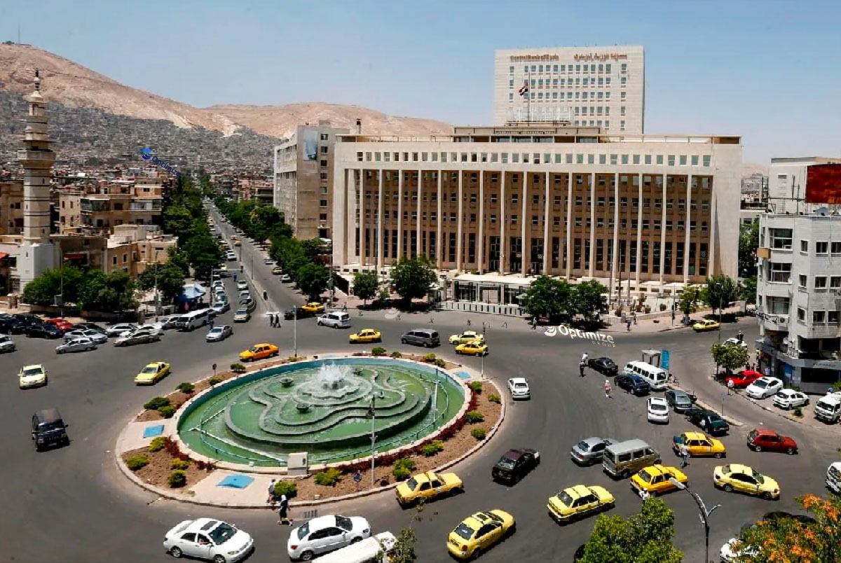 ساحة السبع بحرات في مدينة دمشق
