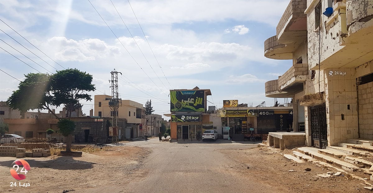 محلات في مدينة الجيزة في ريف درعا الشرقي