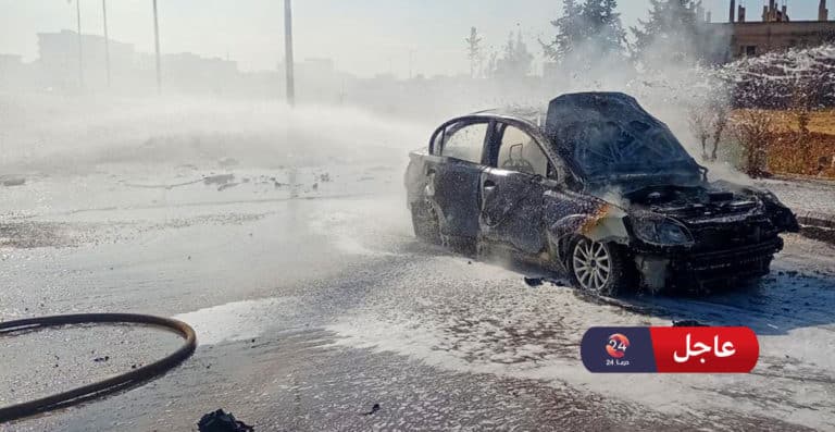 انفجار عبوة ناسفة بسيارة نقيب بالجيش
