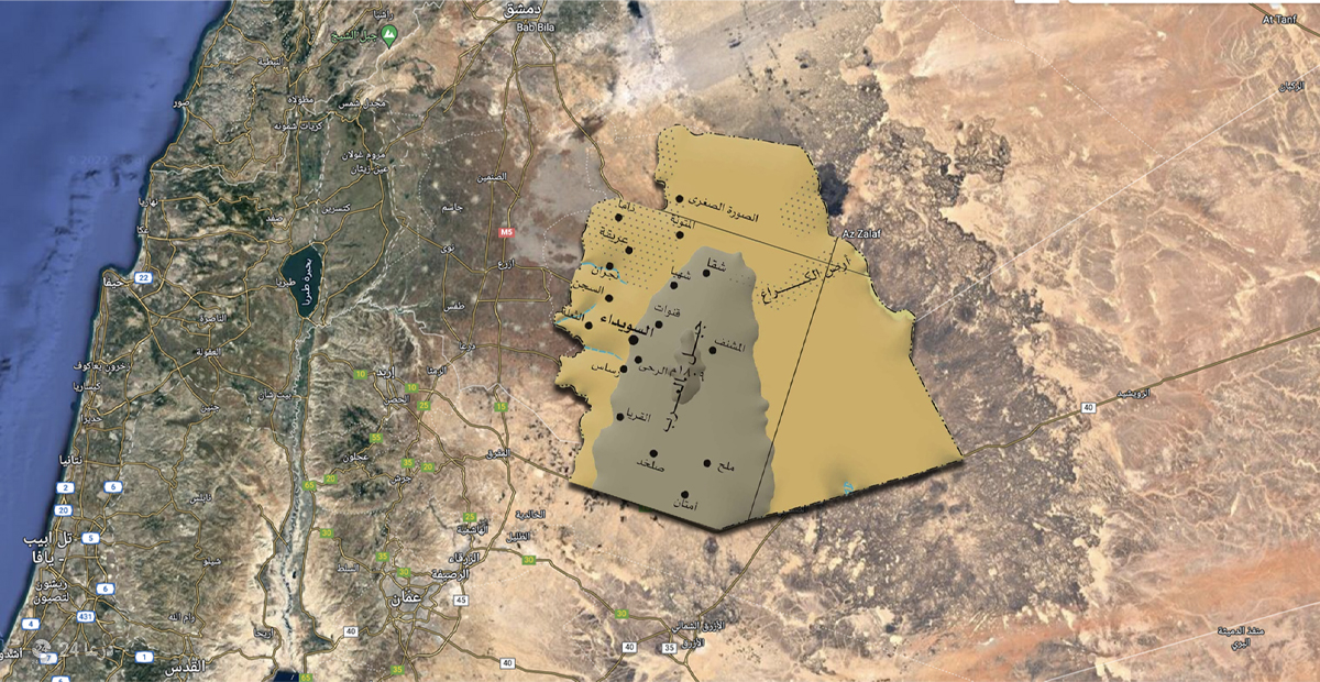 خريطة جبل العرب