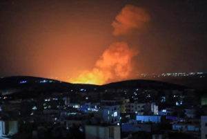 قصف إسرائيلي لمواقع عسكرية في ريف درعا الأوسط