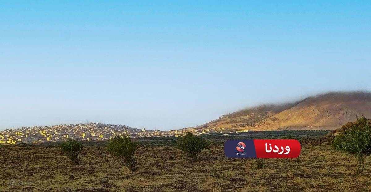 السهول المحيطة بمدينة الحارة في الريف الشمالي من محافظة درعا