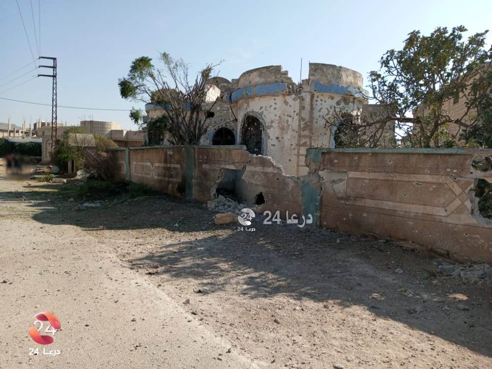صور البيت الذي تحصن فيه عناصر من داعش وتم تفجيره ومقتل أربعة بينهم أمراء من داعش