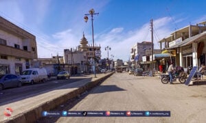 إلقاء قنبلة على نقطة للأمن العسكري في مدينة طفس