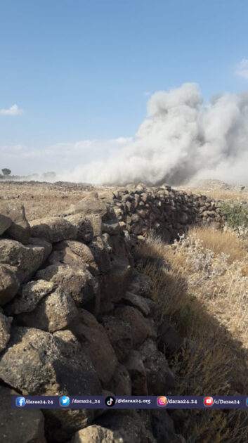 تفجير مزرعة أحد أمراء داعش في مدينة جاسم