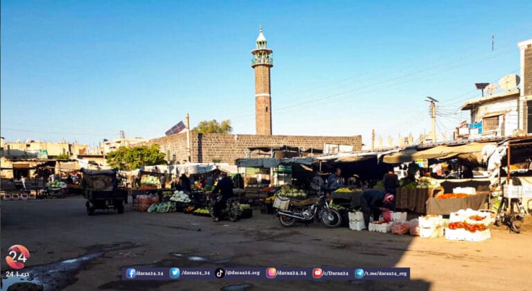 مدينة نوى في ريف محافظة درعا الغربي