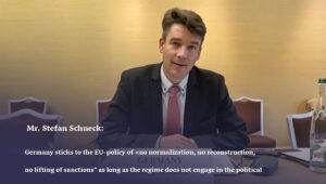 exclusive interview with German envoy to Syria, Mr. Stefan Schneck