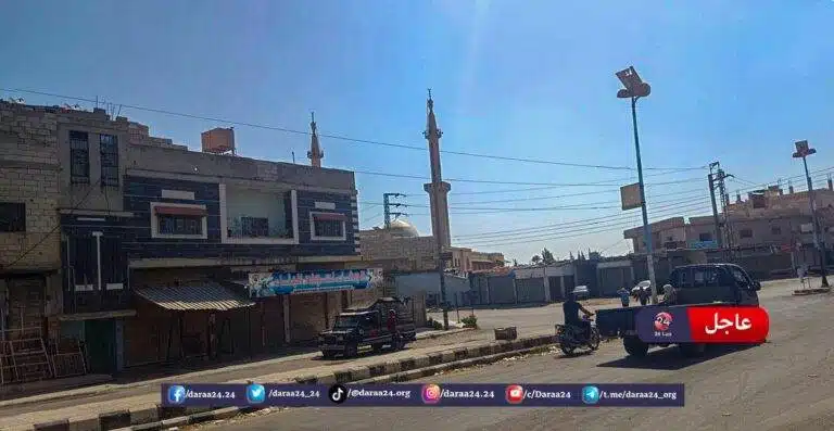 مدينة نوى في الريف الغربي من محافظة درعا