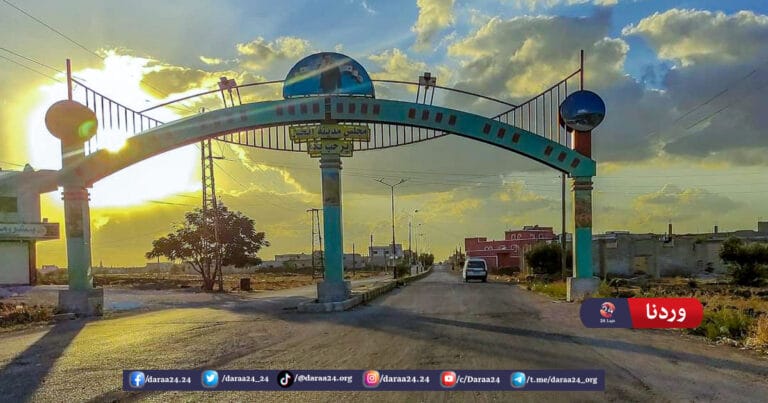 مدينة إنخل في ريف محافظة درعا الشمالي