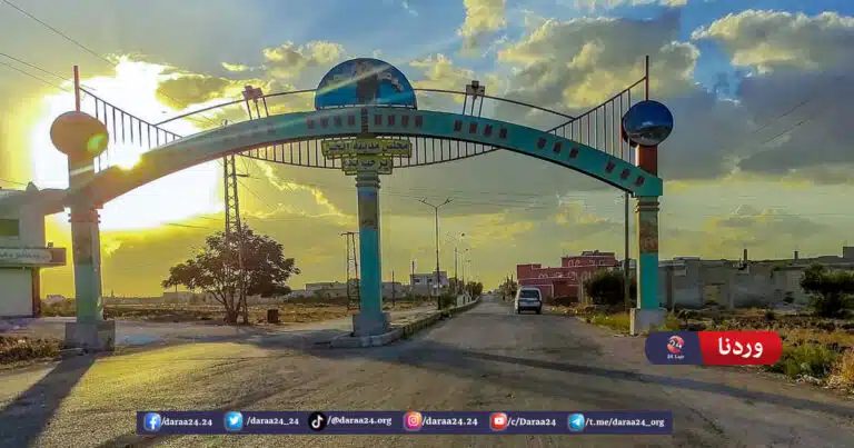 مدينة إنخل في ريف محافظة درعا الشمالي