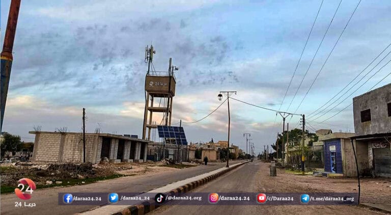 بلدة سحم الجولان في ريف محافظة درعا الغربي