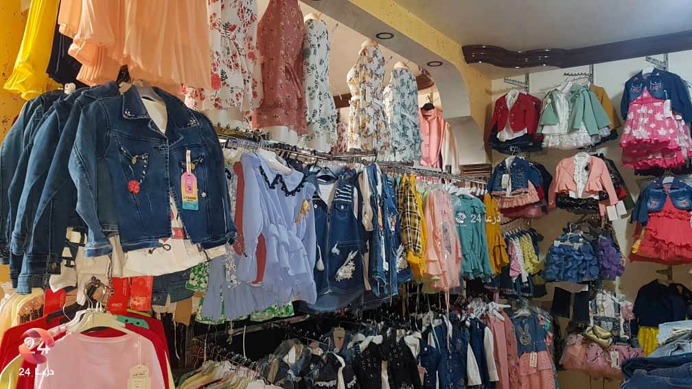 محل لبيع الملابس في ريف محافظة درعا الشرقي