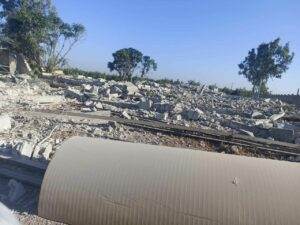 فيديو وصور للأبنية التي فجرها الجيش قبل انسحابه من جنوب مدينة طفس