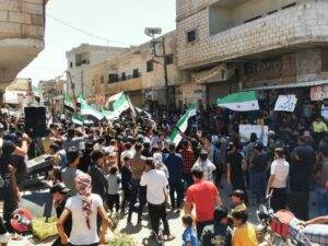 تظاهرات في مناطق متفرقة في محافظة درعا