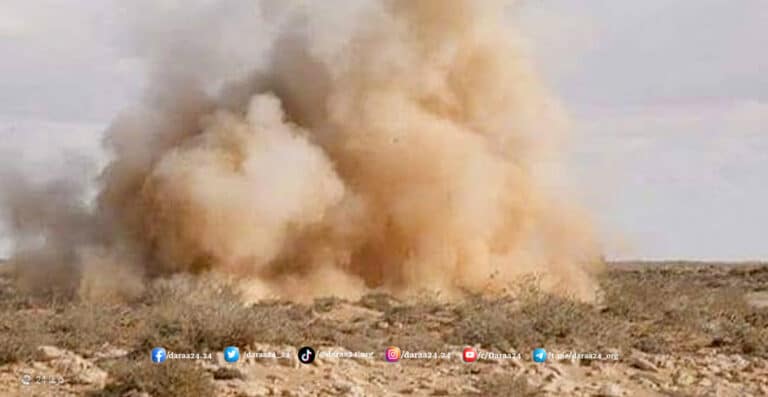 انفجار مادة من مخلفات الحرب