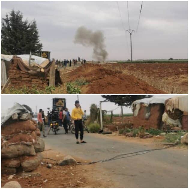 محاولة اغتيال قيادي والمُتهم داعش التي تحتمي بقياديين محليين آخرين 47 طريق التابلين لحظة تفجير عناصر محلية لعبوة ناسفة تم العثور عليها.