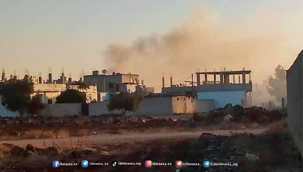 الاشتباكات في جاسم في ريف محافظة درعا الشمالي