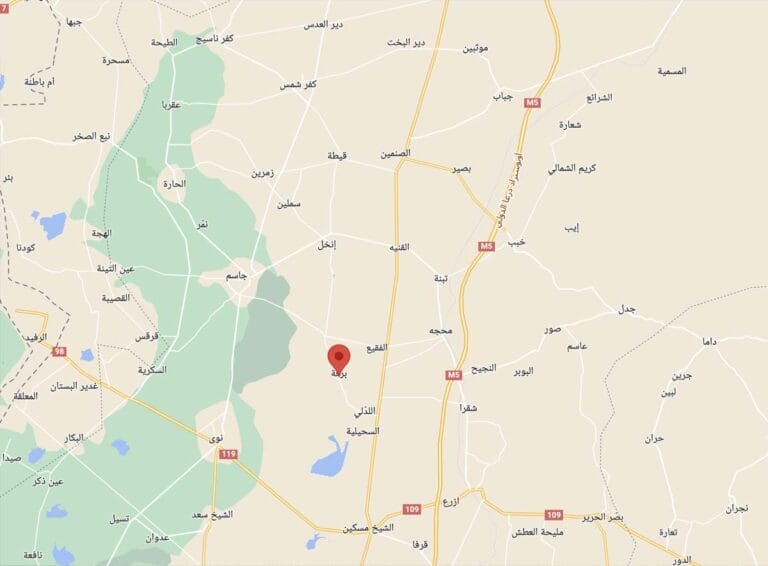 خريطة لبعض مناطق الريف الشمالي والاوسط